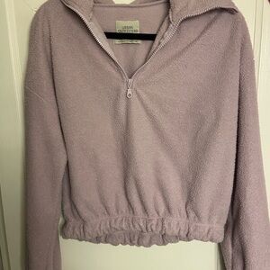 Urban Outfitters Light Purple Fleece Top